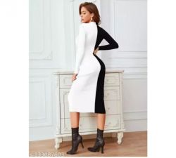 Name : VRbrothess Women's New Full sleeve bodycon party dress  Fabric : Lycra  Sleeve Length : Long Sleeves  Pattern : Colorblocked  Net Quantity (N) : 1  Sizes :   XS (Bust Size : 32 in, Length Size: 42 in)  S (Bust Size : 34 in, Length Size: 42 in)  M (Bust Size : 36 in, Length Size: 42 in)  L (Bust Size : 38 in, Length Size: 42 in)  XL (