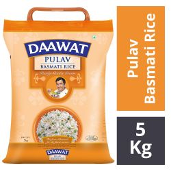 Daawat Pulav Basmati Rice, 5 kg