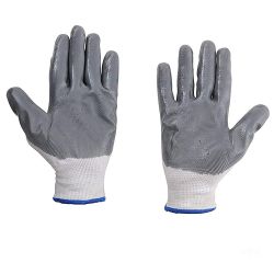  Nylon Safety Hand Gloves, White, Pack of 15 Pair