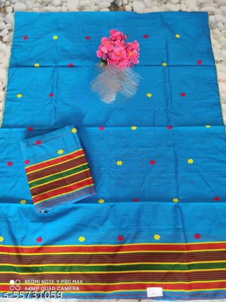 Low price Assamese Mekhela Sador new Design staple cotto 