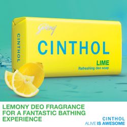cinthol lime refreshing deo soap 100gm