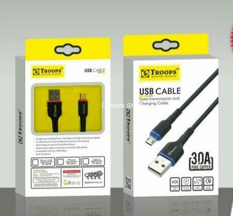 Rs 75 Per Pcs (Set of 4 Pcs) 3A Fast Data Cable with warranty