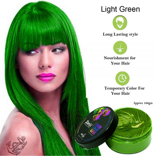 Hair styling temporary color wax