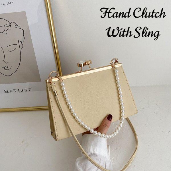 imported Hand Clutch with Side Sling Bag