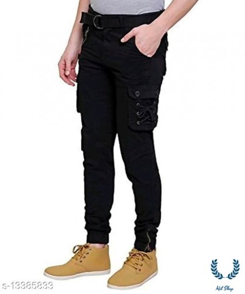 Hi.FANCY Mens Pocket Pants Casual Elastic String Fashion Long Trousers  Joggers - Walmart.com
