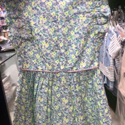 Neon girls cotton frock