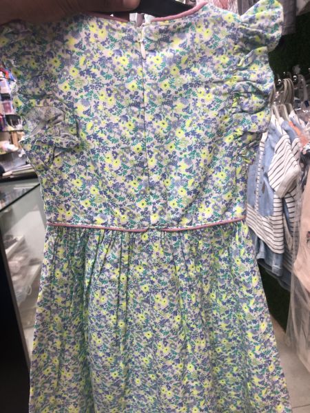 Neon girls cotton frock