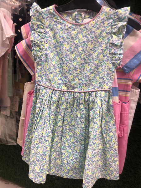 Neon girls cotton frock