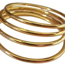Lirisha exports 22k Gold plated latest design gold model plain Bangles