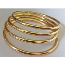 Lirisha exports 22k Gold plated latest design gold model plain Bangles