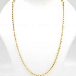 LIRISH EXPORTS 22K GOLD PLATED WHEAT MODEL LATEST DESIGN GOLD CUTTING GIRLS AND BOYS , WOMEN AND MENS CHAIN
