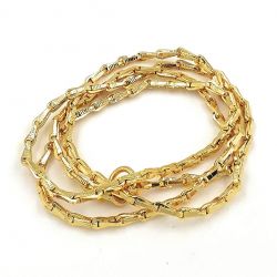 LIRISH EXPORTS 22K GOLD PLATED WHEAT MODEL LATEST DESIGN GOLD CUTTING GIRLS AND BOYS , WOMEN AND MENS CHAIN