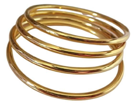 Lirisha exports 22k Gold plated latest design gold model plain Bangles