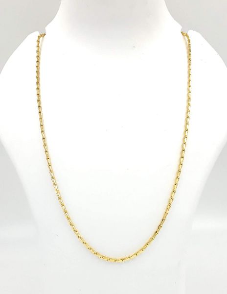LIRISH EXPORTS 22K GOLD PLATED WHEAT MODEL LATEST DESIGN GOLD CUTTING GIRLS AND BOYS , WOMEN AND MENS CHAIN