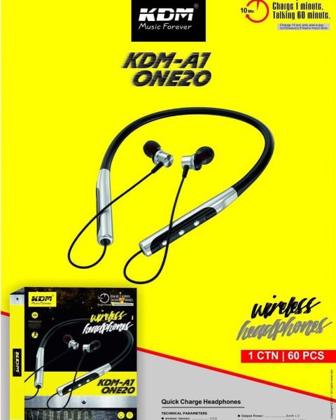 KDM A1 ONE20 Super Bass Bluetooth Headphone