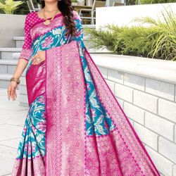 Banarsi silk saree with blouse