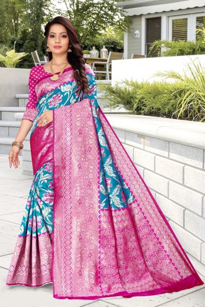 Banarsi silk saree with blouse