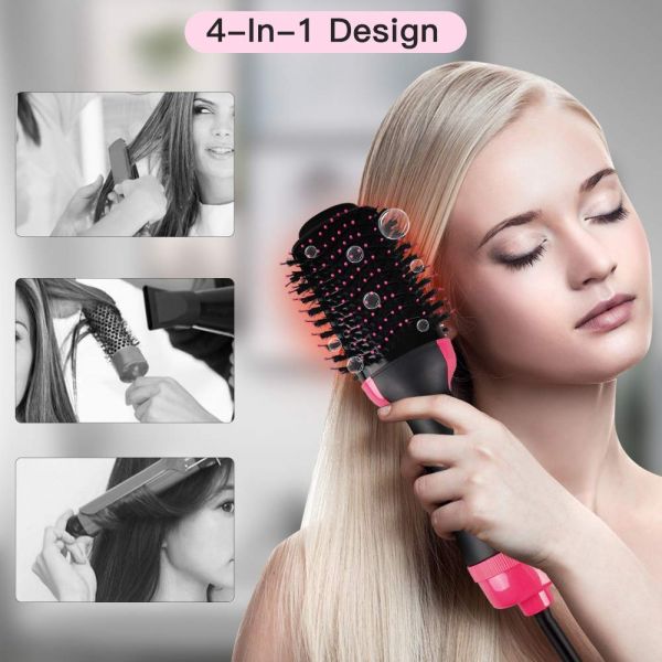 Electric Hair Straightener Brush Hot Air Curler Blow Dryer Styler Comb  Women Hair Styling Tool  Fruugo IN