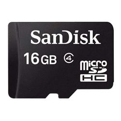 Sandisk 16GB Class 4 MicroSDHC Memory Card (SDSDQM-016G-B35)