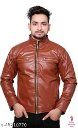Classy Modern Men Jackets Name: Classy Modern Men Jackets Fabric: Pu Sleeve Length: Long Sleeves Pattern: Solid Net Quantity (N): 1 Sizes: M (Length Size: 25 in)  L (Length Size: 26 in)   Country of Origin: India