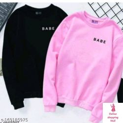 SWEATSHIRT COMBO Name: SWEATSHIRT COMBO Fabric: Fleece Sleeve Length: Long Sleeves Pattern: Printed Net Quantity (N): 2 Sizes: S (Bust Size: 36 in, Length Size: 22 in)  M (Bust Size: 38 in, Length Size: 23 in)  L (Bust Size: 40 in, Length Size: 25 in)  XL (Bust Size: 42 in, Length Size: 26 in)   Country of Origin: India