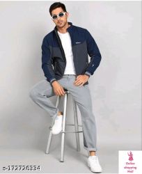 Men's Full Sleave  winter wear jacket .    Name: Men's Full Sleave  winter wear jacket .    Fabric: Pu Sleeve Length: Long Sleeves Pattern: Colorblocked Net Quantity (N): 1 Sizes: M (Chest Size: 44 in, Length Size: 26 in, Waist Size: 33 in, Hip Size: 38 in)  L (Chest Size: 46 in, Length Size: 27 in, Waist Size: 35 in, Hip Size: 40 in)  XL (Chest Size: 48 in, Length Size: 28 in, Waist Size: 37 in, Hip Size: 42 in)  XXL (Chest Size: 50 in, Length Size: 29 in, Waist Size: 39 in, Hip Size: 44 in)   