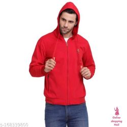 Upper Jacket For Men Name: Upper Jacket For Men Fabric: Polyester Sleeve Length: Long Sleeves Pattern: Solid Net Quantity (N): 1 Sizes: L (Length Size: 26 in)  XL (Length Size: 27 in)  XXL (Length Size: 28 in)   This Is a upper jacket Only For boys and Men ,cap joined in this jacket ,chain not attached  in cap, 2 side pocket with chain , best quality and unique finishing Country of Origin: India