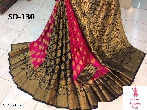 New saree Siddhi Weaves Fashion Pink Zari Woven Banarasi Silk Saree With Blouse Piece Name: Siddhi Weaves Fashion Pink Zari Woven Banarasi Silk Saree With Blouse Piece Saree Fabric: Banarasi Silk Blouse: Running Blouse Blouse Fabric: Banarasi Silk Pattern: Zari Woven Blouse Pattern: Same as Border Net Quantity (N): Single Sizes:  Free Size Country of Origin: India