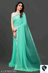 NEW FENCY GEORGETTE CUT WORK SAREE