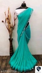NEW FENCY GEORGETTE CUT WORK SAREE
