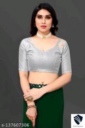 Plastic Mirror work Party Wear Saree
