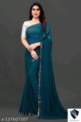 GEORGETTE CUT WORK SAREE
