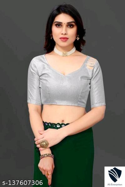 Plastic Mirror work Party Wear Saree