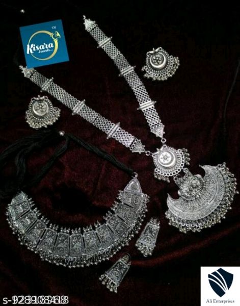 KISARA JEWELS CHOKER SET + LONG NECKLACE COMBO.  Jewellery Set