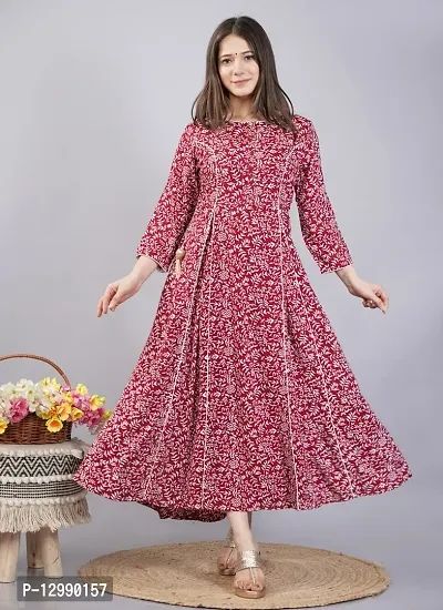 Rayon Beautiful Anarkali Kurtas