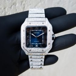 Buss down vvs moissanite white gold iced out Cartier..