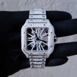 Buss down vvs moissanite white gold iced out Cartier..