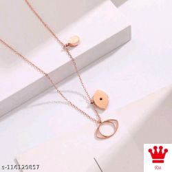 Royatto® Rose Gold Stainless Steel Geometrical Natural Shell Coin Pendant Necklaces Dainty Square Charm Chokers Minimalist Collars Necklace Elegant Looking Luxury Shiny,Occasion:Everyday,Love,Party,Wedding & Engagement,Workwear,