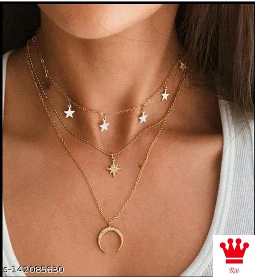 Layered necklace for girls and women 