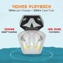  boAt Newly Launched Airdopes 190 True Wireless Earbuds with Beast™ Mode(50ms) for Gaming, 40H Playtime, Breathing LEDs, boAt Signature Sound, Quad Mics ENx™...