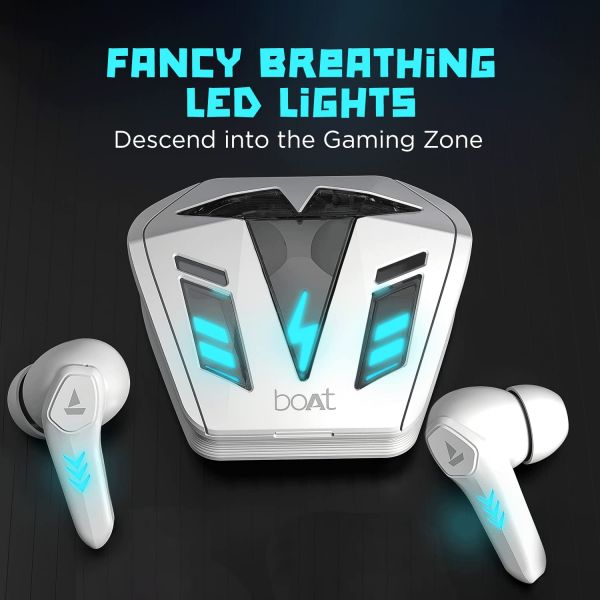  boAt Newly Launched Airdopes 190 True Wireless Earbuds with Beast™ Mode(50ms) for Gaming, 40H Playtime, Breathing LEDs, boAt Signature Sound, Quad Mics ENx™...