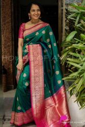 Pretty Rich Pallu & Jacquard Work Kanjivaram Saree - Special Wedding Edition