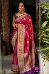 Pretty Rich Pallu & Jacquard Work Kanjivaram Saree - Special Wedding Edition