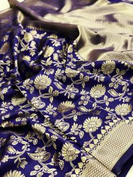 Indian Boutique Rich Pallu And Jacquard Work On All Over The Soft Silk Saree