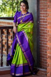 Gorgeous Rich Pallu And Jacquard Work On All Over The Soft Silk Saree