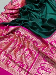 Fashionable Lichi Silk With Waving And Nice Extra Ordinary Latest Soft Silk Sarees