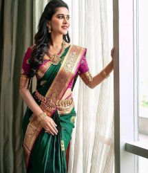 New Designer Rich Pallu And Jacquard Work On All Over The Soft Silk Saree