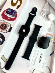 *APPLE WATCH SERIES 9*  *With Apple Logo On Off*  With 2 belts NOW !  *THE BEST QUALITY AMONG ALL CLONE*  *WITH INFINITY EDGE TO EDGE FULL SCREEN HD DISPLAY
