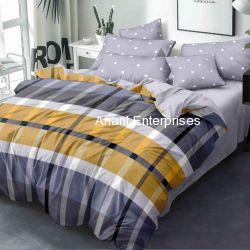 Smooth cotton Queen size Dabule bed Bedsheet with pillow cover