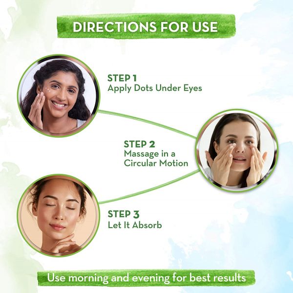 Mamaearth Bye Bye Dark Circles, Under Eye Cream for Dark Circles, with Cucumber & Peptides - 20ml, for All skin type